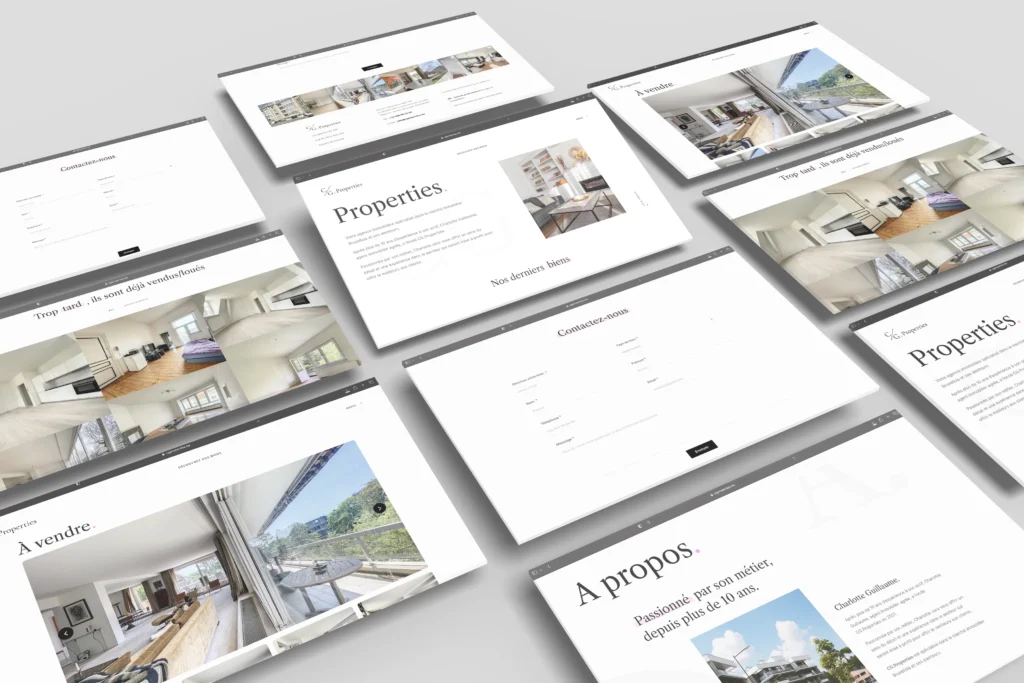 real estate website creation