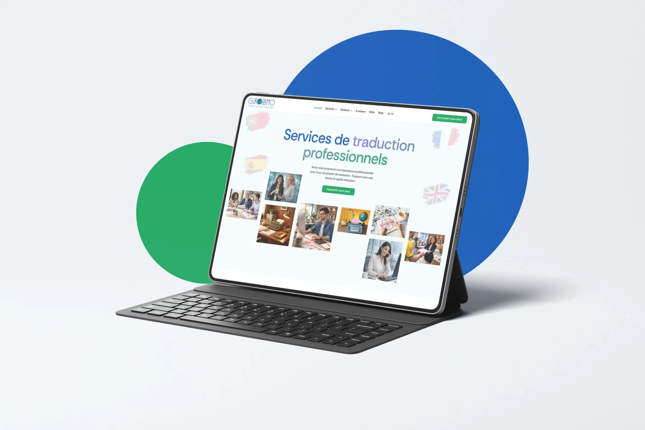 Girolamo Translations Website Redesign